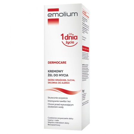 Emolium DERMOCARE Kremowy żel do mycia 200 ml