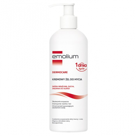 Emolium DERMOCARE Kremowy Żel do mycia 400 ml