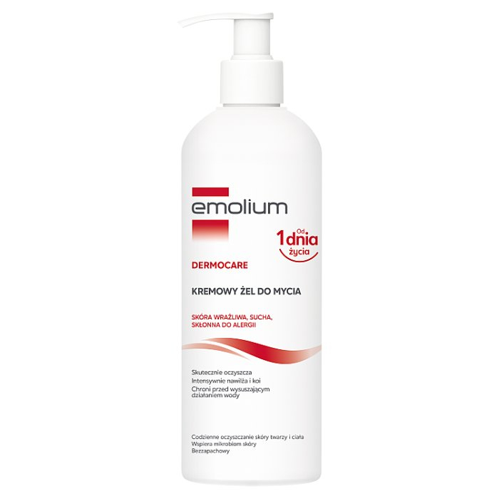 Emolium DERMOCARE Kremowy Żel do mycia 400 ml