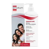 Emolium Dermocare zestaw dla całej rodziny: kremowy żel do mycia, 400 ml + emulsja do ciała, 400 ml