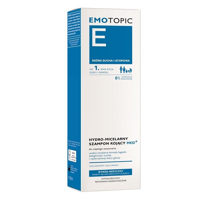 Emotopic Hydro-micelarny szampon kojący do skóry suchej i atopowej, 250 ml