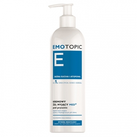 Emotopic Kremowy żel myjący Med+ pod prysznic od 1 dnia życia, 400 ml