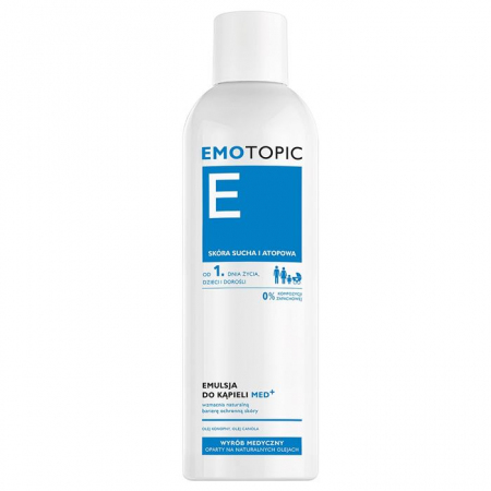Emotopic Med+ Emulsja do kąpieli od 1. dnia życia skóra sucha i atopowa, 400 ml