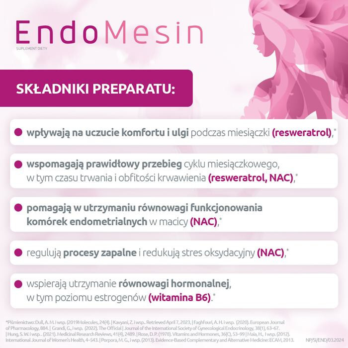 EndoMesin kapsułki miękkie i twarde na zdrowe endometrium, 60 + 60 szt.