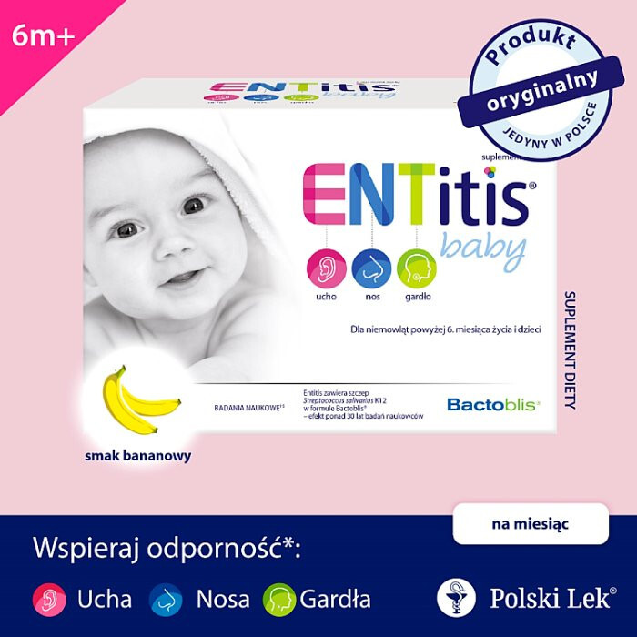 Entitis Baby 30 saszetek smak bananowy