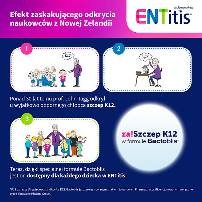 Entitis pastylki do ssania na gardło o smaku tutti-frutti, 30 szt.