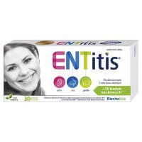 Entitis pastylki do ssania o smaku miętowym, 30 szt.