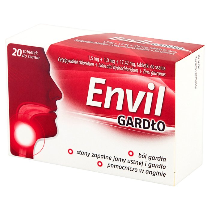 Envil Gardło 20 tabletek do ssania