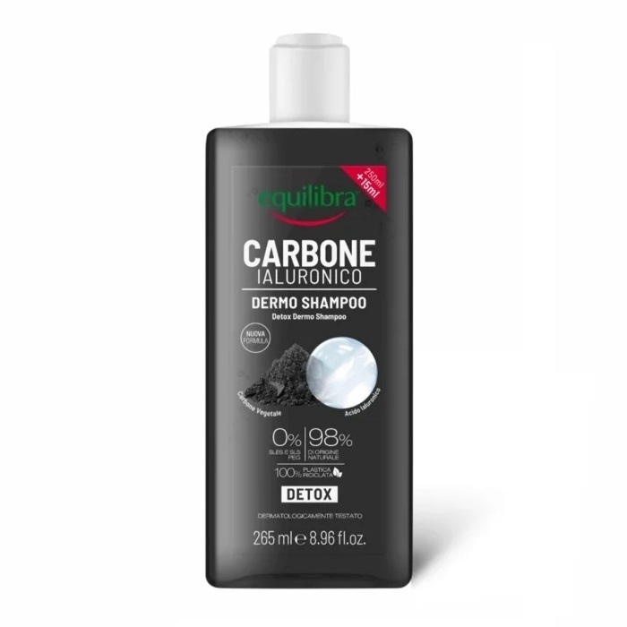 Equilibra Szampon detoksykujący z aktywnym węglem, 265 ml