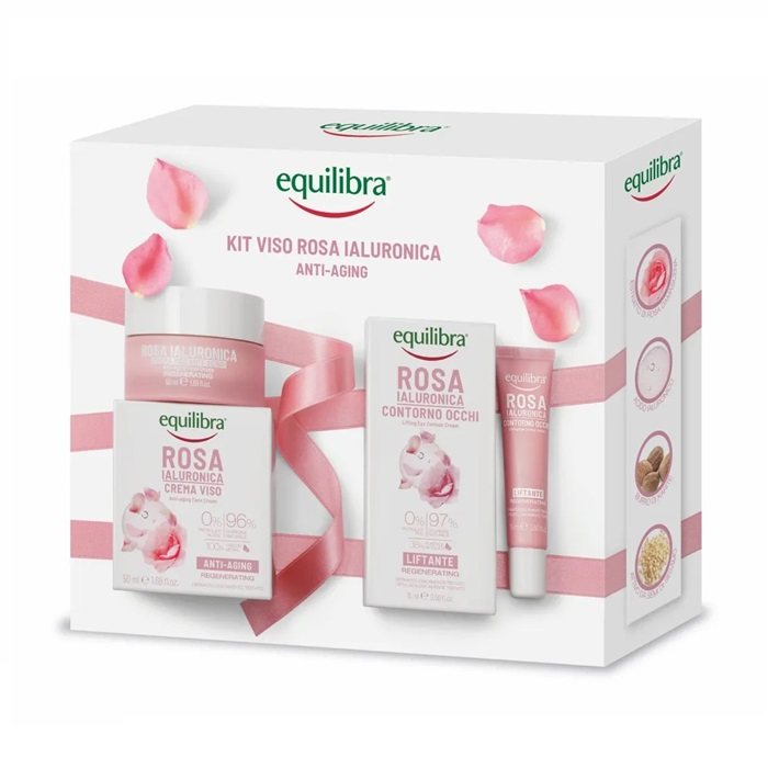 Equilibra Rosa Zestaw: krem przeciwstarzeniowy, 50 ml + krem pod oczy, 15 ml