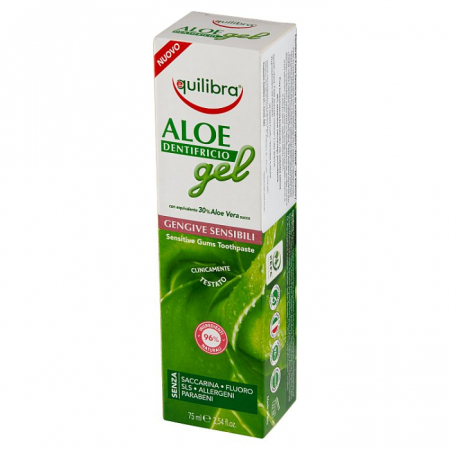 EQUILIBRA Sensitive Pasta do wrażliwych zębów - żel aloesowy 75ml