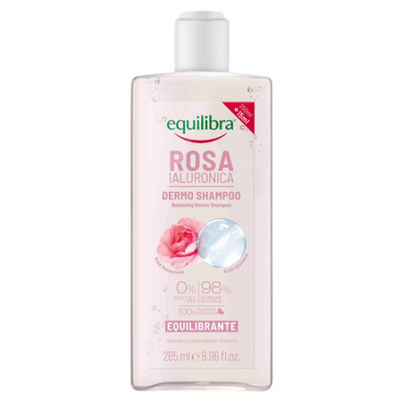 Equilibra Szampon równoważący różany z kwasem hialuronowym, 265 ml