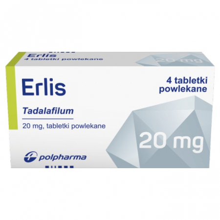 Erlis 20mg 4 tabletki powlekane
