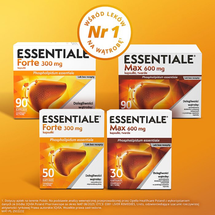 Essentiale Max 600 mg kapsułki, 90 szt.