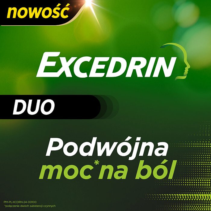 Excedrin Duo tabletki powlekane przeciwbólowe i przeciwzapalne, 20 szt.