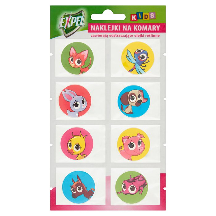 Expel Kids naklejki na komary dla dzieci, 8 szt.