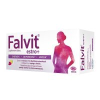 Falvit Estro+ tabletki dla kobiet w okresie menopauzy, 60 szt.