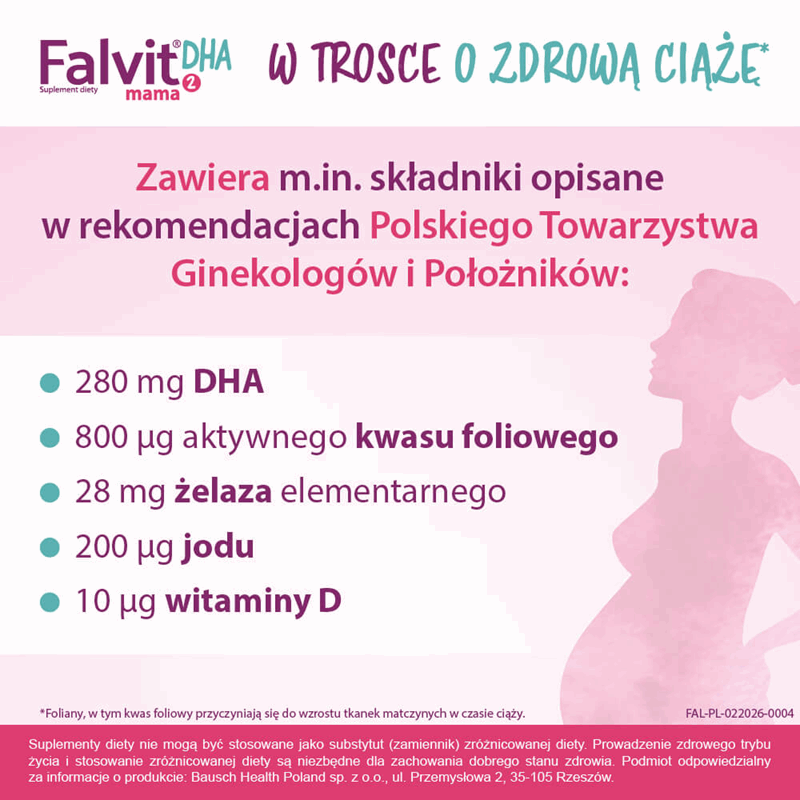 Falvit Mama 2 DHA kapsułki, 30 szt.