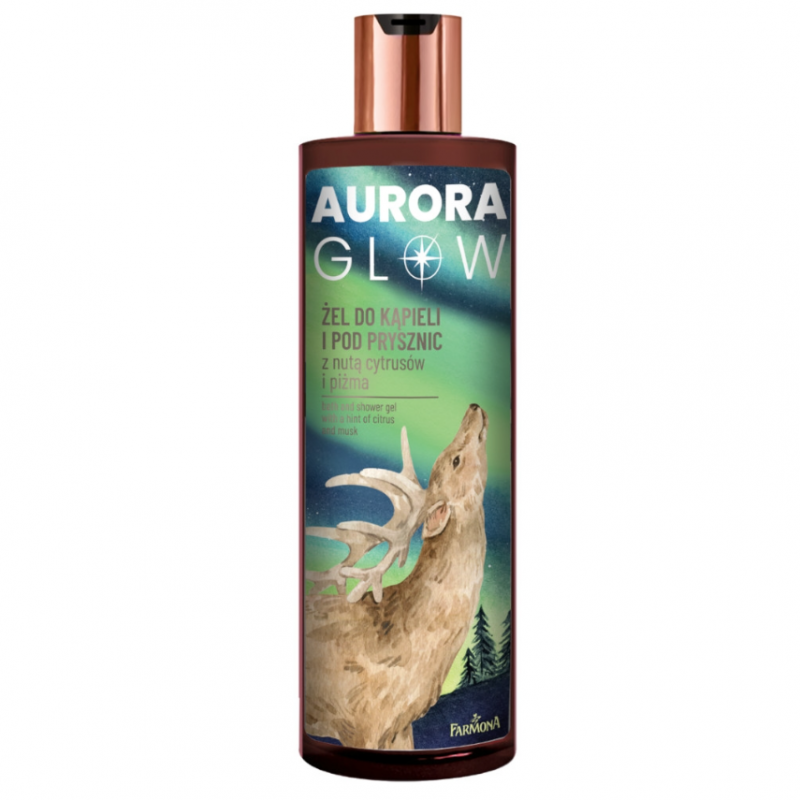 Farmona Aurora Glow żel do kąpieli i pod prysznic z nutą cytrusów i piżma, 400 ml