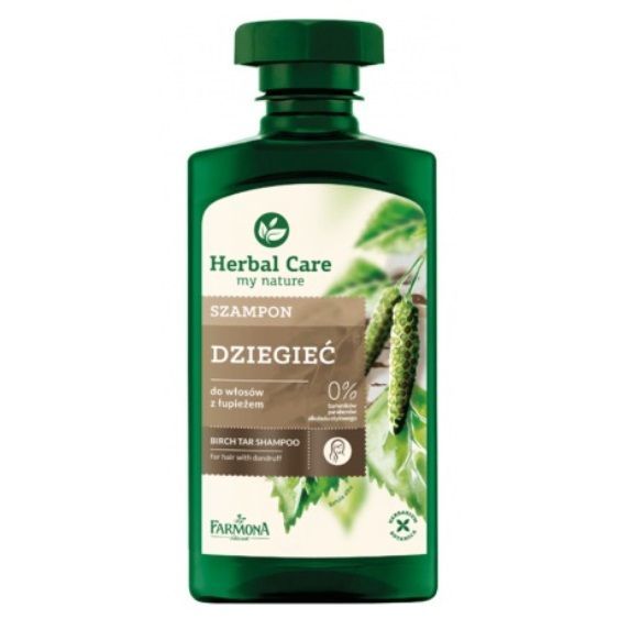 Farmona Herbal Care Szampon do włosów z łupieżem Dziegieć, 330 ml