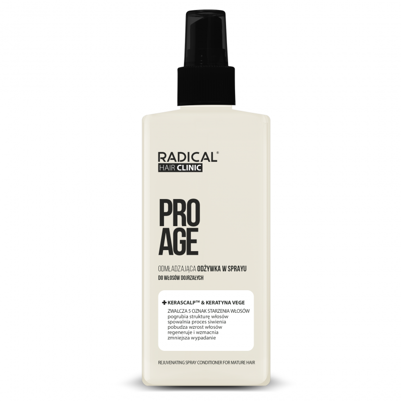 Farmona Radical Hair Clinic Pro Age Odmładzająca odżywka w sprayu do włosów dojrzałych, 200 ml