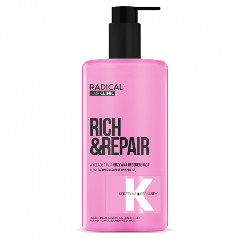 Farmona Radical Hair Clinic Rich & Repair Wygładzająca odżywka regenerująca, 260 ml