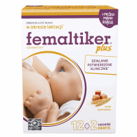 Femaltiker Plus smak karmelowy saszetki, 14 szt.