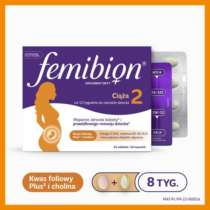 Femibion 2 Ciąża 28 tabletek powlekanych + 28 kapsułek miękkich