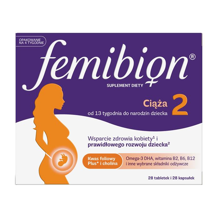 Femibion 2 Ciąża 28 tabletek powlekanych + 28 kapsułek miękkich