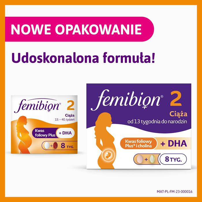 Femibion 2 Ciąża 28 tabletek powlekanych + 28 kapsułek miękkich