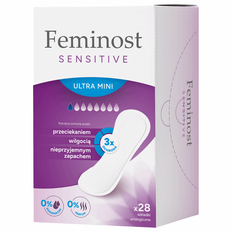 Feminost Sensitive Ultra Mini wkładki urologiczne, 28 szt.