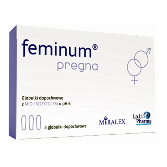 Feminum Pregna globulki dopochwowe, 3 szt.