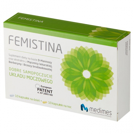 Femistina 10 kapsułek na dzień + 10 kapsułek na noc