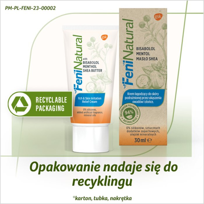 FeniNatural krem łagodzący po ukąszeniach owadów i podrażnieniach, 30 ml