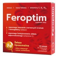 Feroptim tabletki do rozgryzania z żelazem, 30 szt.