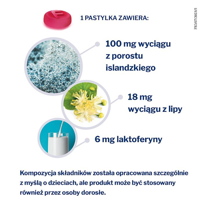 Fiorda Junior pastylki do ssania, 15 szt.