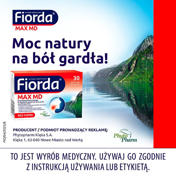 Fiorda MAX MD 30 pastylek do ssania