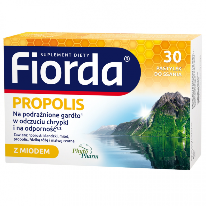Fiorda Propolis pastylki do ssania, 30 szt.