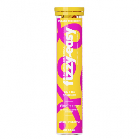 Fizzy Easy Ca + D3 Complex tabletki musujące smak cytrynowo-ananasowy, 20 szt.