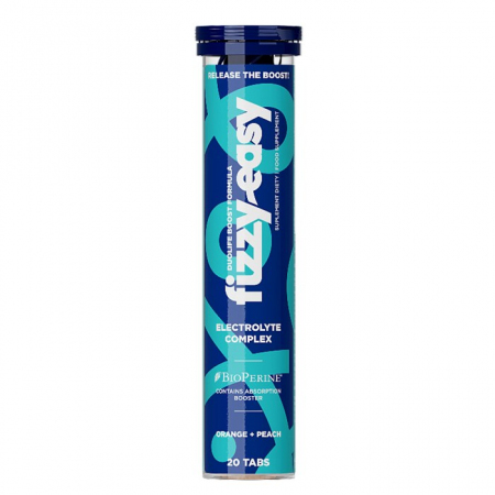 Fizzy Easy Electrolyte Complex tabletki musujące o smaku pomarańczowo-brzoskwiniowym, 20 szt.
