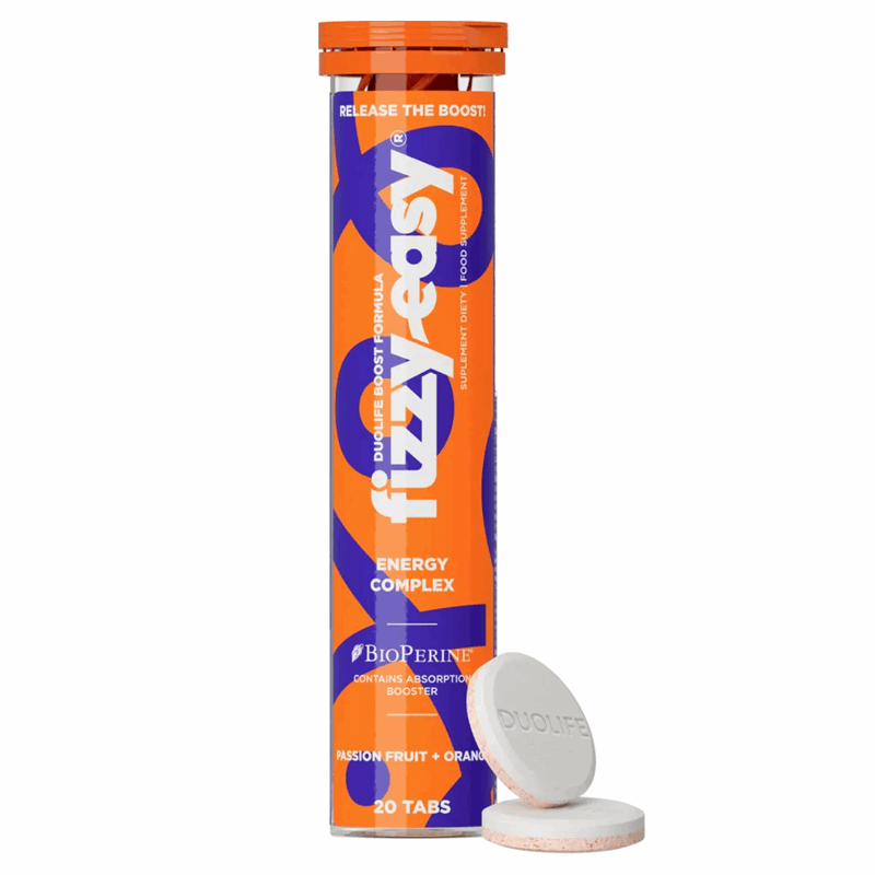 Fizzy Easy Energy Complex tabletki musujące o smaku pomarańcza-marakuja, 20 szt.