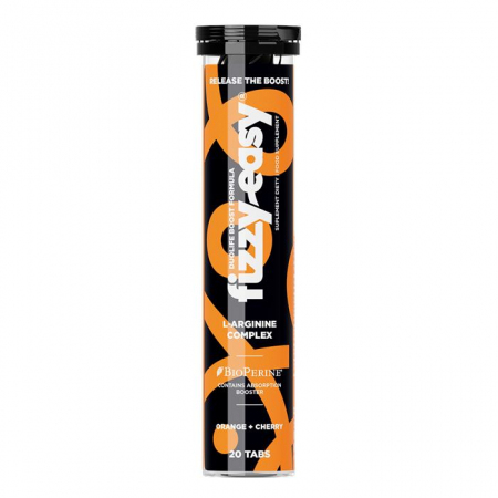Fizzy Easy L-arginine Complex tabletki musujące o smaku pomarańczowo-wiśniowym, 20 szt.