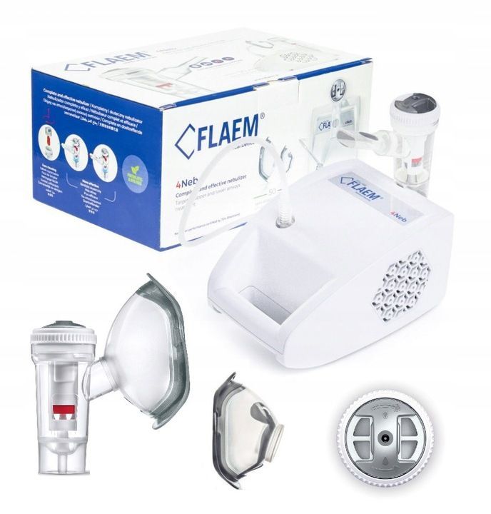 FLAEM 4NEB Inhalator pneumatyczno tłokowy z 4 trybami pracy 1 szt.