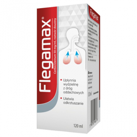 Flegamax 50mg/ml roztwór doustny 120 ml / Kaszel mokry