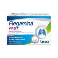 Flegamina Fast 8 mg 20 tabletek ulegających rozpadowi w jamie ustnej