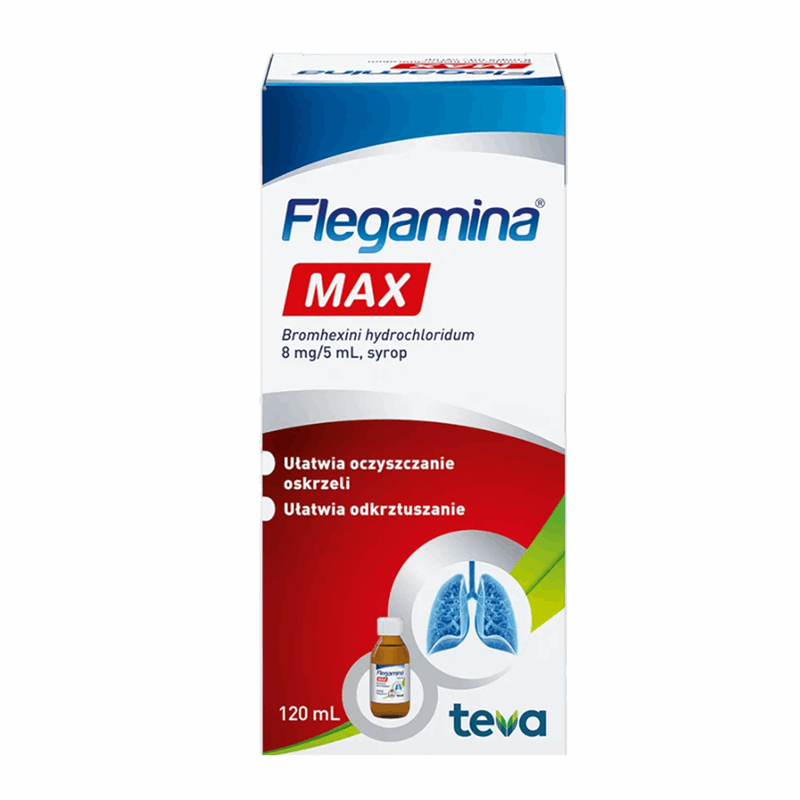 Flegamina Max 8 mg/5 ml syrop, 120 ml