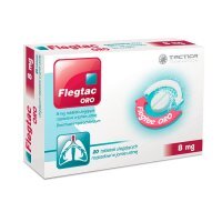 Flegtac ORO 8 mg tabletki ulegające rozpadowi w jamie ustnej, 20 szt.