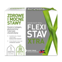 FlexiStav Xtra saszetki z proszkiem o smaku porzeczkowo-żurawinowym, 30 szt.
