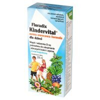Floradix Kindervital dla dzieci wapń i witamina D, 250 ml