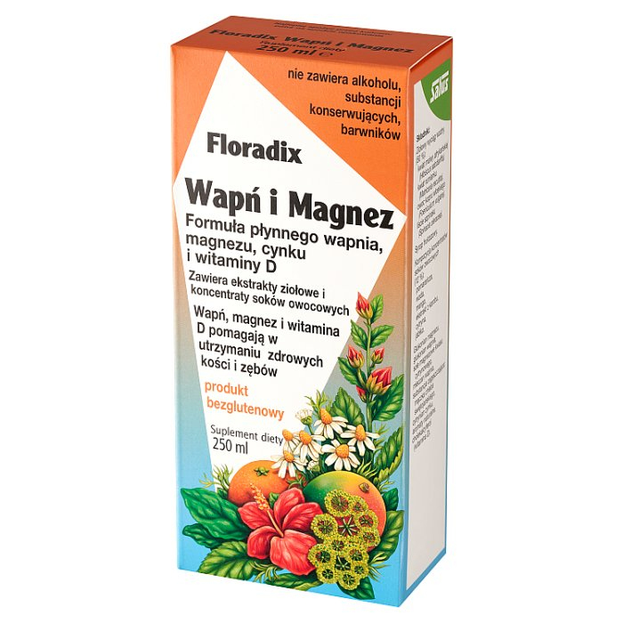 Floradix Wapń i Magnez tonik, 250 ml